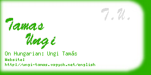 tamas ungi business card